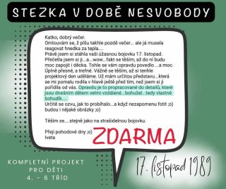 PROJEKT NA 17. listopadu - ZDARMA ____________________________________________________ --- Představ si, že žiješ ve světě,...