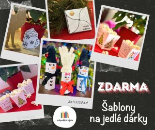 Hledáte s dětmi něco tvořivého na vánoční jarmark nebo milé jedlé dárky pod stromeček? 🎄✨ Mám pro vás připravené šablony...